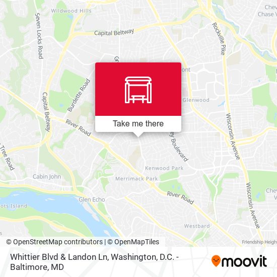 Whittier Blvd & Landon Ln map