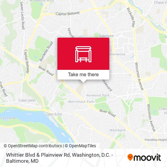 Whittier Blvd & Plainview Rd map