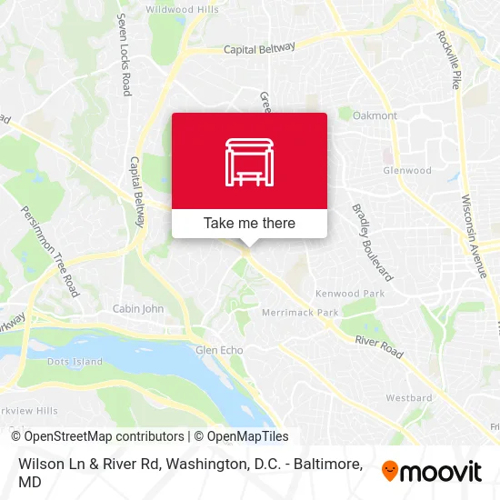 Wilson Ln & River Rd map