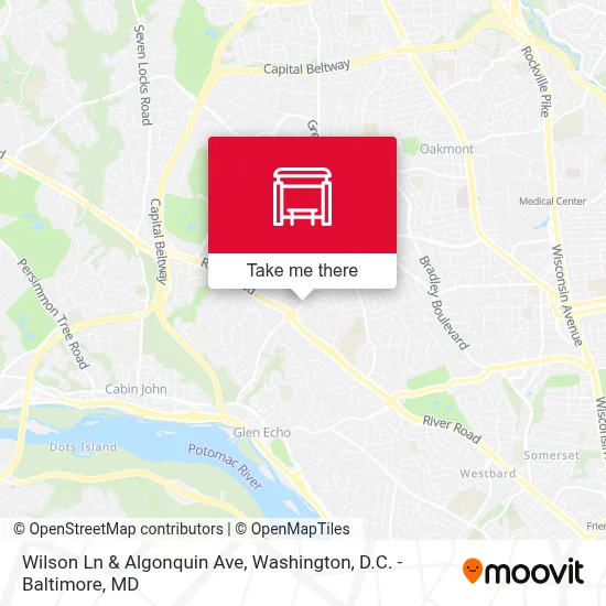 Wilson Ln & Algonquin Ave map