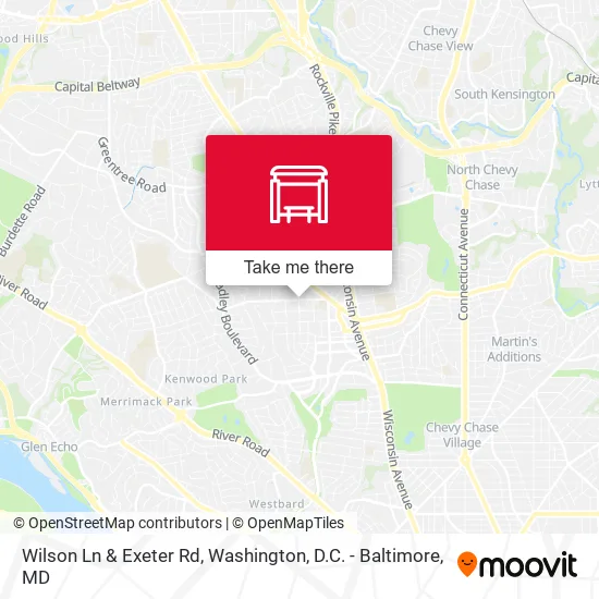 Wilson Ln & Exeter Rd map