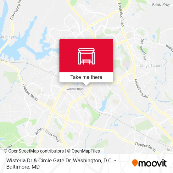 Mapa de Wisteria Dr & Circle Gate Dr