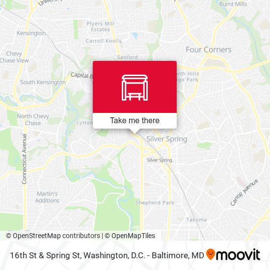 16th St & Spring St map