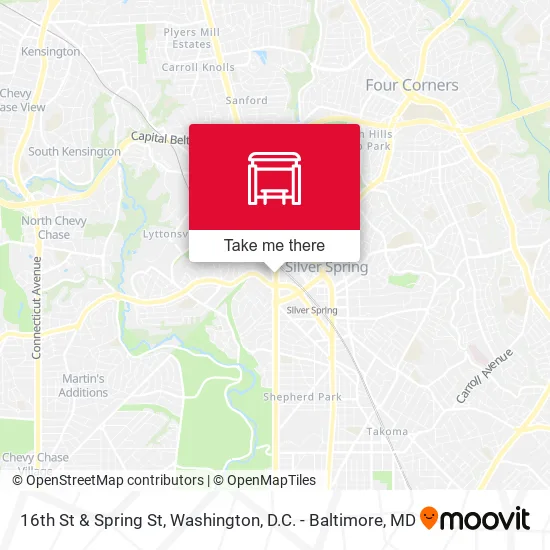Mapa de 16th St & Spring St