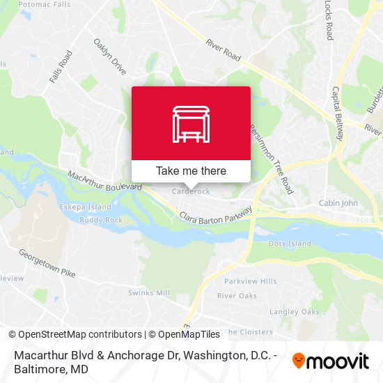 Macarthur Blvd & Anchorage Dr map