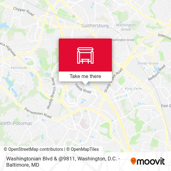 Washingtonian Blvd & @9811 map