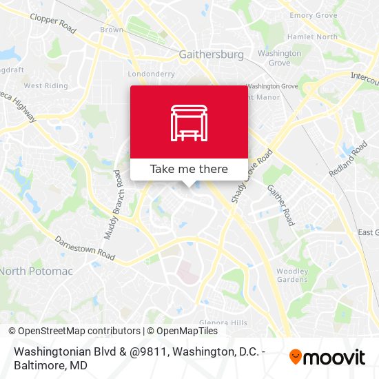 Washingtonian Blvd & @9811 map