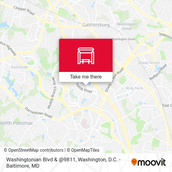 Washingtonian Blvd & @9811 map