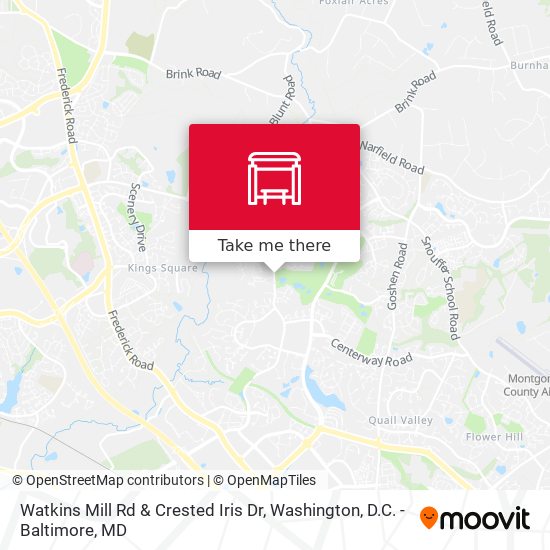 Mapa de Watkins Mill Rd & Crested Iris Dr