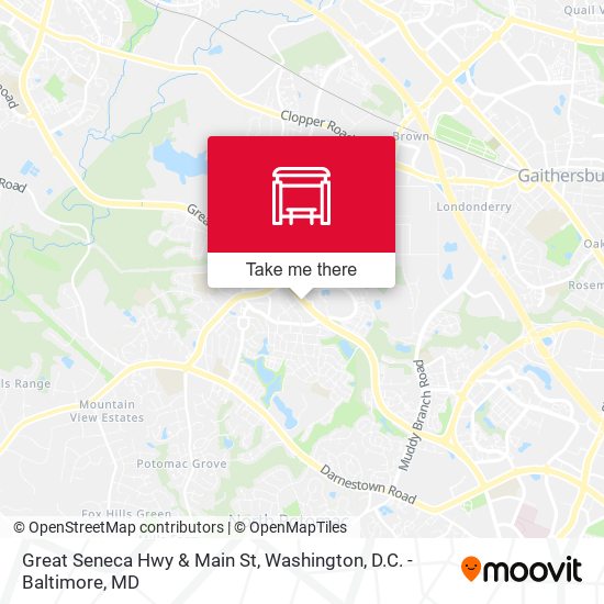 Mapa de Great Seneca Hwy & Main St