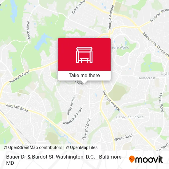 Bauer Dr & Bardot St map