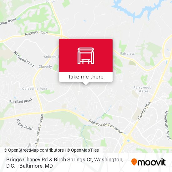 Mapa de Briggs Chaney Rd & Birch Springs Ct