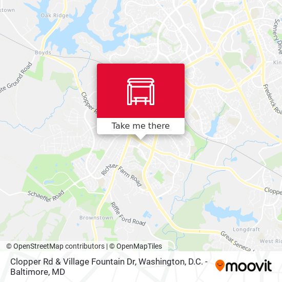 Mapa de Clopper Rd & Village Fountain Dr