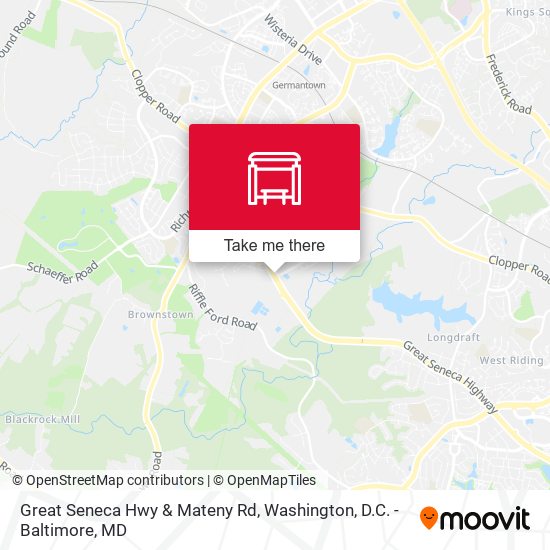 Mapa de Great Seneca Hwy & Mateny Rd