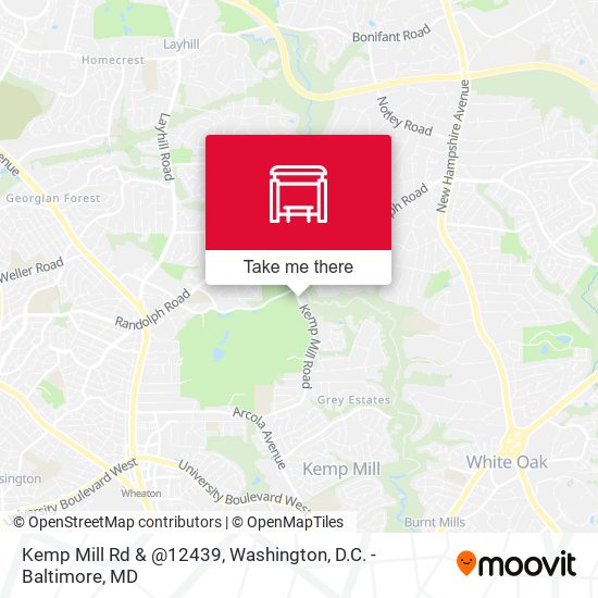 Mapa de Kemp Mill Rd & @12439
