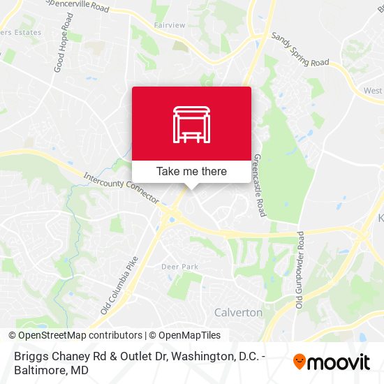Briggs Chaney Rd & Outlet Dr map