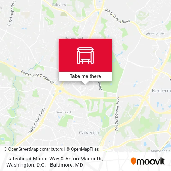Gateshead Manor Way & Aston Manor Dr map