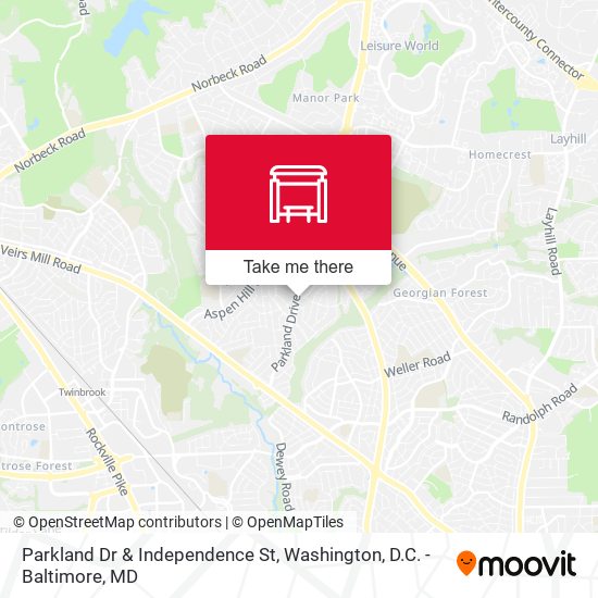 Parkland Dr & Independence St map