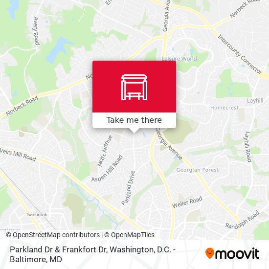 Parkland Dr & Frankfort Dr map