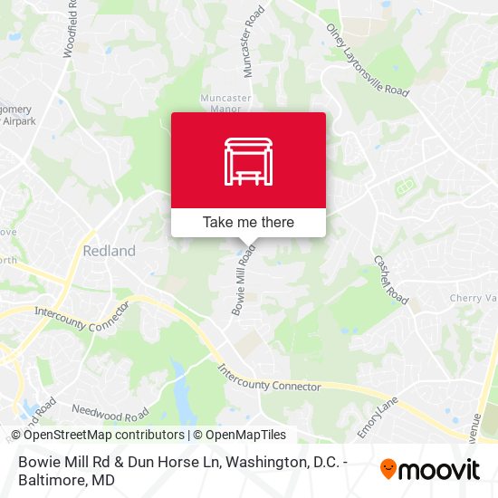 Mapa de Bowie Mill Rd & Dun Horse Ln