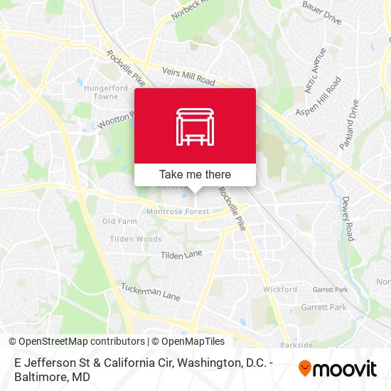 E Jefferson St & California Cir map