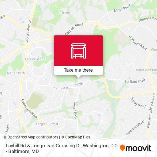 Mapa de Layhill Rd & Longmead Crossing Dr