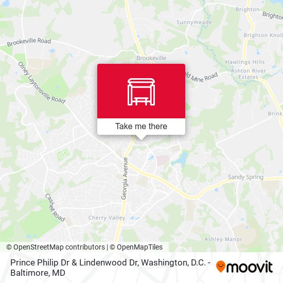 Prince Philip Dr & Lindenwood Dr map