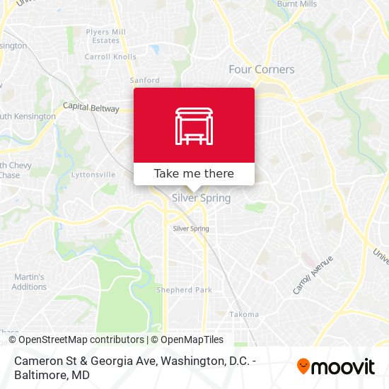Mapa de Cameron St & Georgia Ave