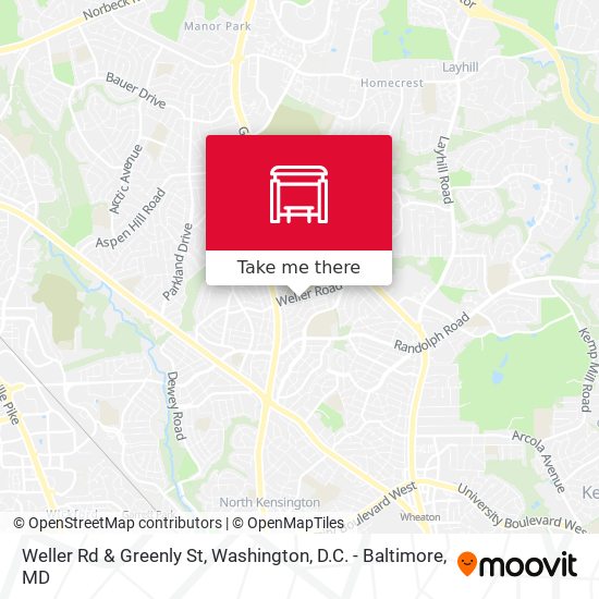 Weller Rd & Greenly St map