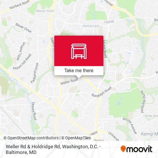 Weller Rd & Holdridge Rd map