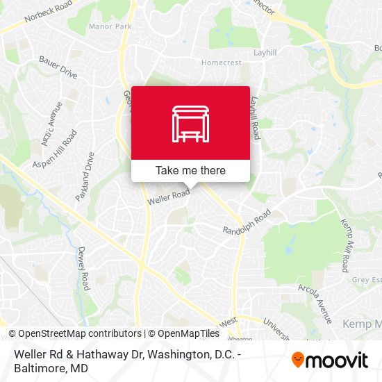 Weller Rd & Hathaway Dr map