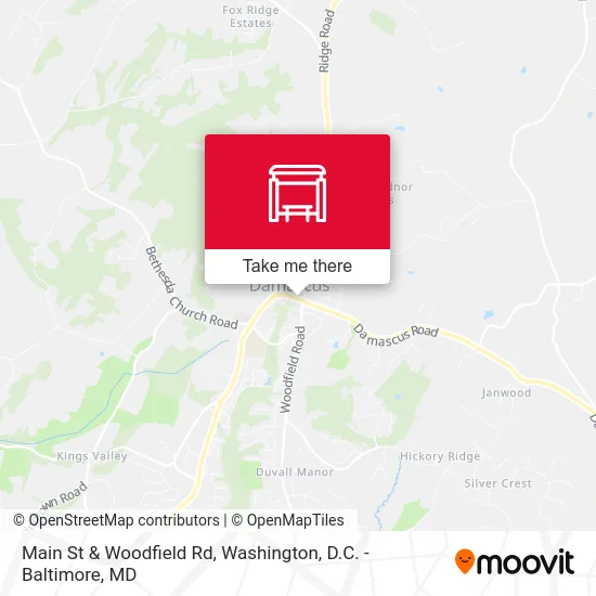 Main St & Woodfield Rd map