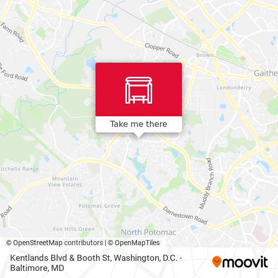 Mapa de Kentlands Blvd & Booth St