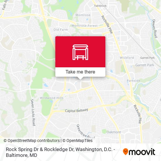 Rock Spring Dr & Rockledge Dr map