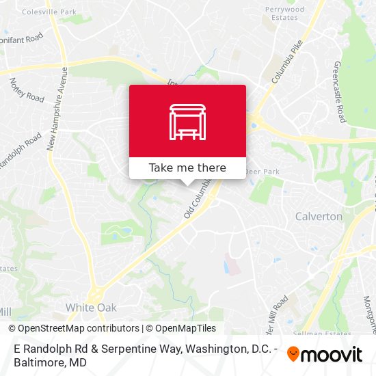 E Randolph Rd & Serpentine Way map