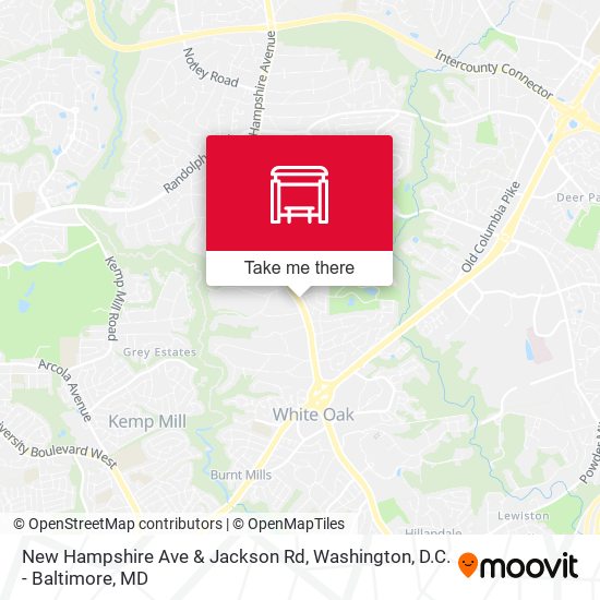 New Hampshire Ave & Jackson Rd map