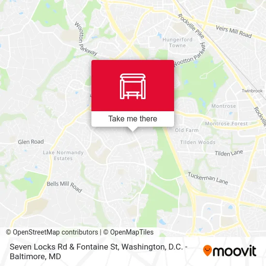 Seven Locks Rd & Fontaine St map