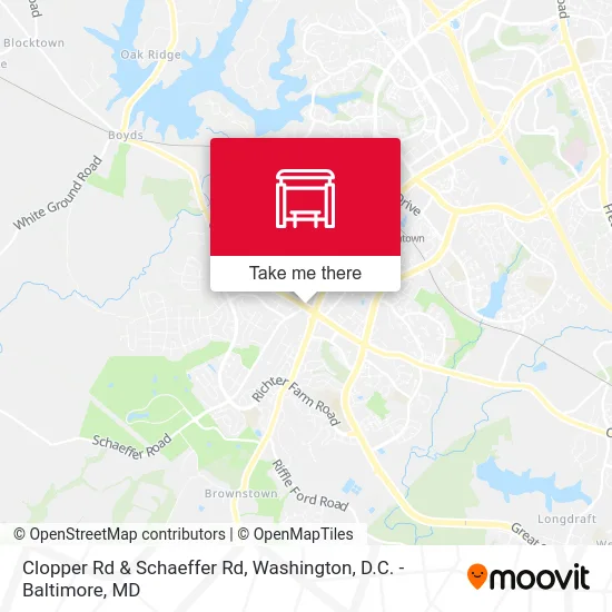 Clopper Rd & Schaeffer Rd map