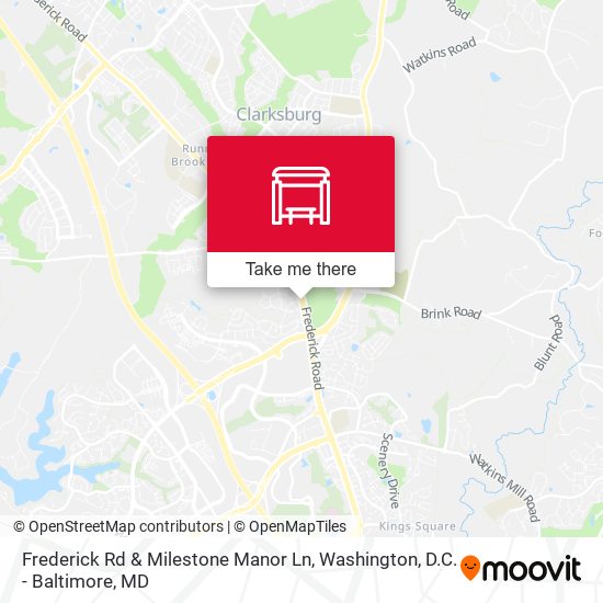 Frederick Rd & Milestone Manor Ln map