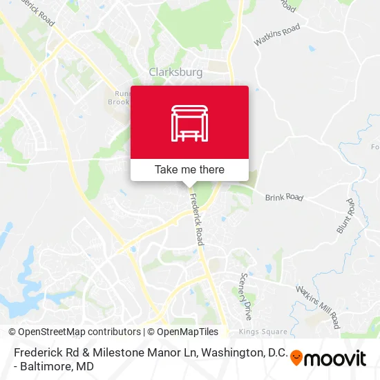 Frederick Rd & Milestone Manor Ln map