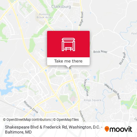 Shakespeare Blvd & Frederick Rd map