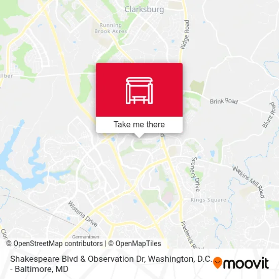 Shakespeare Blvd & Observation Dr map