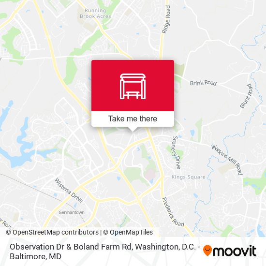 Observation Dr & Boland Farm Rd map