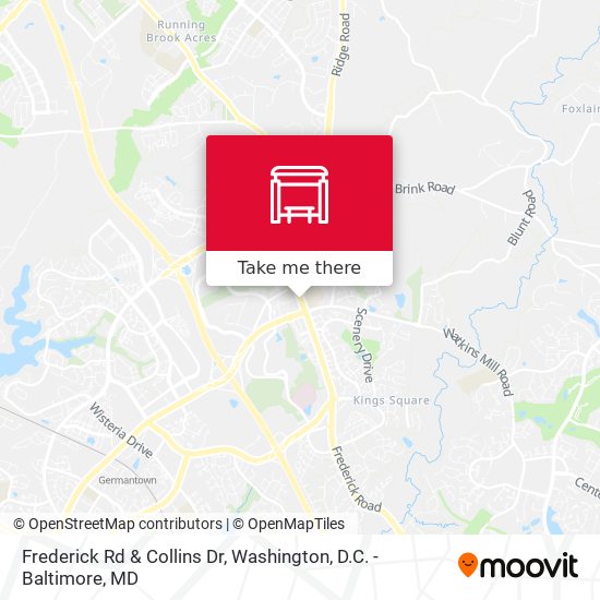 Frederick Rd & Collins Dr map