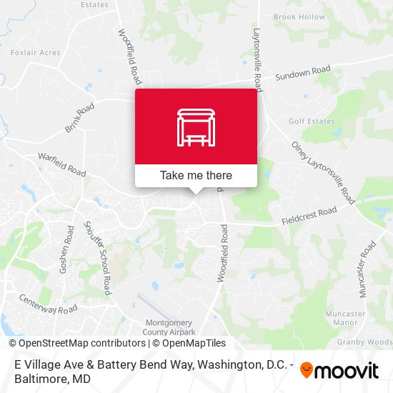 Mapa de E Village Ave & Battery Bend Way
