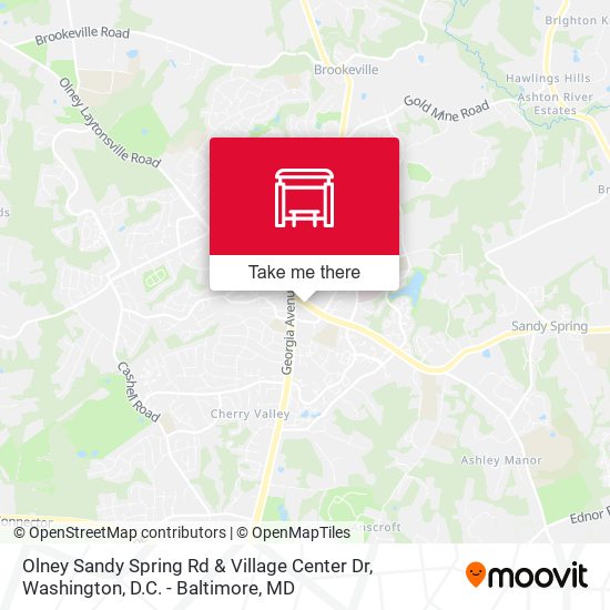 Mapa de Olney Sandy Spring Rd & Village Center Dr