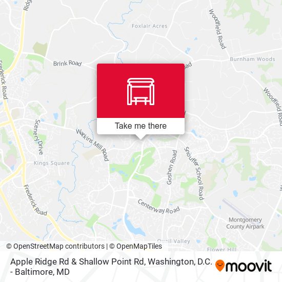 Apple Ridge Rd & Shallow Point Rd map