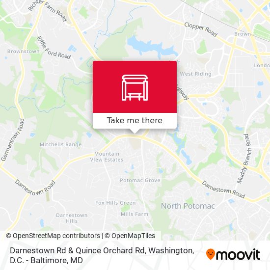 Darnestown Rd & Quince Orchard Rd map