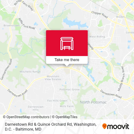 Darnestown Rd & Quince Orchard Rd map