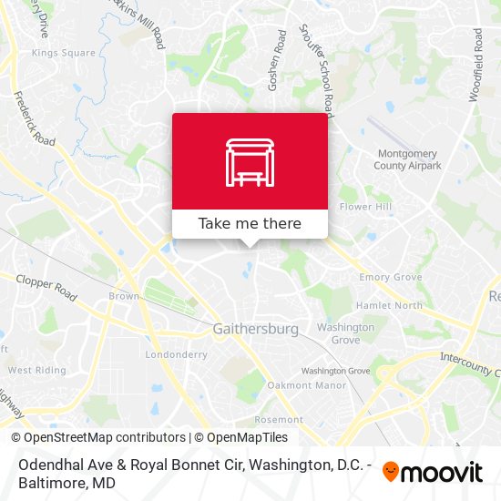 Mapa de Odendhal Ave & Royal Bonnet Cir
